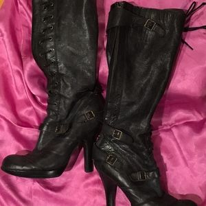 Sam Edelman Leather Knee High Boots US8.5M